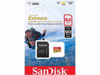 SanDisk Extreme 64GB microSDXC für Action-Sport-Kameras Speicherkarte bis zu 90