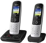Panasonic KX-TGH722GS Schnurlostelefon Duo mit Anrufbeantworter (DECT Telefon,