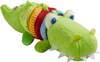 HABA 304759 - Ratterfigur Kroko, Baby-Spielzeug aus Stoff mit Rattermotor, Spielzeug
