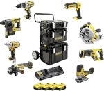 Dewalt DCK856P4-QW Akku Combopack, 18 V / 5 Ah (8-tlg.), Schwarz/Gelb
