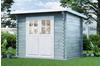 Alpholz Gartenhaus Korfu-28 aus Massiv-Holz | Gerätehaus mit 28 mm Wandstärke 
