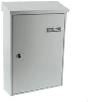 Burg-W&auml;chter Briefkasten, Namensschild, A4 Einwurf-Format, Verzinkter Stahl,