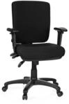 hjh OFFICE 702200 B&uuml;rostuhl Zenit Base Stoff Schwarz Drehstuhl ergonomisch, niedrige