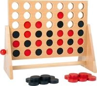 small foot Gesellschaftsspiel Vier in Einer Reihe aus Holz, Klassiker in gro&szlig;er