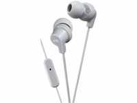 JVC HA-FR15-H-E In-Ear Kopfhörer mit Fernbedienung und Mikrofon, Grau (grau)