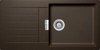 SCHOCK hochwertige K&uuml;chensp&uuml;le 100 x 50 cm Signus D-100L Bronze - CRISTADUR braune