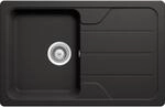 SCHOCK K&uuml;chensp&uuml;le Formhaus D-100S Nero 78x50 cm - CRISTALITE&reg; Schwarz mit