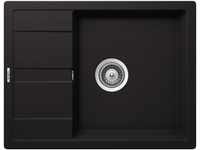 SCHOCK kompakte Küchenspüle 65 x 50 cm Manhattan D-100 Nero - CRISTALITE schwarze