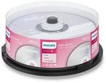 Philips DVD-R Rohlinge High-Speed (4.7 GB /120 Minuten Video, 1-16x Speed, 25er