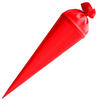 ROTH Bastelschultüte 70cm rot rund - Schultüte mit Stabiler Rot(h)-Spitze mit