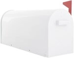 Rottner Briefkasten Mailbox-wei&szlig;-inkl. Montagematerial-mit mechanischem