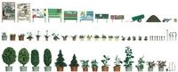 Busch 1211 H0 Blumen- und Pflanzk&uuml;bel-Set Bausatz