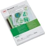 GBC Laminierfolien A5 75 mic, Robuste Laminiertaschen im 100er Pack, Gl&auml;nzend,