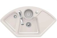 Villeroy & Boch Solo Eck Crema - 6708 02 KR Keramiksp&uuml;le Exzenterbet&auml;tigung