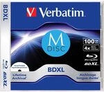 Verbatim M-DISC BD-R XL 100GB/1-4x Jewelcase (1 Disc) Inkjet Full Size Printable
