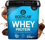 Bodylab24 Whey Protein Pulver, Milchschokolade, 2kg | Bis zu 24 g Protein pro