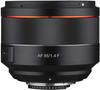 Samyang AF 85mm F1.4 F für Nikon F I leichtes & kompaktes Tele-Objektiv für