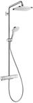hansgrohe Croma E - Duschsystem mit Thermostat, Regendusche (280 x 170 mm) mit