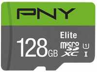 PNY Elite 128GB microSDXC-Speicherkarte + SD-Adapter, 100MB/s...