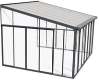 Palram Canopia Terrassendach Wintergarten Sanremo anthrazit // 400x425 cm (TxB)