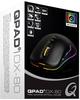 QPAD DX80 Gaming-Maus USB Optisch Schwarz, RGB 7 Tasten 1000 DPI, 1600 DPI,...