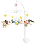 Fehn Musik Mobile Bruno - Baby Einschlafhilfe Musikspielzeug mit s&uuml;&szlig;en Tieren -