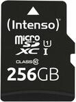 Intenso Premium microSDXC 256GB Class 10 UHS-I Speicherkarte inkl. SD-Adapter (bis zu