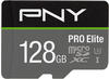 PNY PRO Elite 128GB microSDXC-Speicherkarte + SD-Adapter, 100MB/s