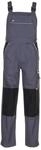 Planam 2133046 Canvas 320 Latzhose, Grau/Schwarz, Gr&ouml;&szlig;e 46