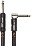 Roland Black-Serie 3m Instrumentenkabel, gewinkelt/gerade 6,3-mm-Klinkenstecker -