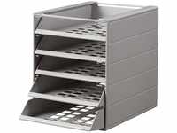 Durable Schubladenbox Idealbox Basic 5, 1 Stück, grau, 1712003050