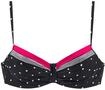 Lascana Damen B&uuml;gel-Bikini-Top mit Druck, verstellbare Tr&auml;ger, Miedereinsatz,...