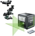 Bosch Home and Garden Kreuzlinienlaser Quigo green (2x Batterien, gr&uuml;ne Laserdiode,