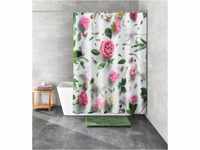 Kleine Wolke Rosalie Duschvorhang, 100% Polyester, Multicolor, 180x200 cm