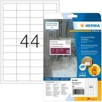 HERMA 4581 Wetterfeste Folienetiketten, 10 Blatt, 48,3 x 25,4 mm, 44 pro A4 Bogen,