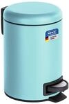 WENKO Kosmetikeimer 3 Liter, Stahl, herausnehmbarer Inneneimer mit M&uuml;llbeutelhalter,