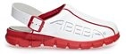 Abeba Berufsschuh-Clog Herren Dynamic Medizinischer Arbeitsschuh, Wei&szlig; Blau mit