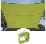 Perel Rechteckiges Sonnensegel 2 x 3 m f&uuml;r Garten und Terrasse, wasserabweisendes