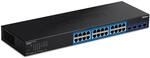 TRENDnet, TEG-30284, Web Smart Switch 28 Ports, 24 Gigabit Ports, 4 SFP + 10G Slots,