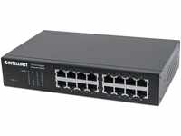 Intellinet 16-Port Gigabit Ethernet Switch Desktop 19" Rackmount schwarz 561068