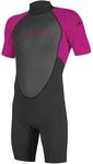 ONEILL M&auml;dchen Youth Reactor Ii 2mm Back Zip Spring Wetsuit, schwarz (Berry), 16