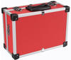 PEREL - 1821-R Aluminium Werkzeugkoffer, 330 mm x 230 mm x 150 mm Abmessungen, Rot