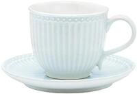 Greengate Tasse mit Untersetzer Alice Pale Blue