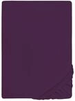 biberna Feinjersey Spannbettlaken 90x200-100x200 cm Flieder | 100% Baumwolle