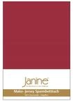 Janine Spannbetttuch 5007 Mako Jersey 180/200 bis 200/200 cm Granat Fb. 71