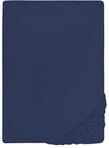 biberna Deluxe Jersey-Elastic-Spannbetttuch 180x200 cm - 200x220 cm blau | 97%