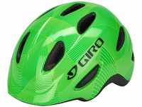 Giro Unisex Jugend Scamp Mips Fahrradhelm Youth, green/lime lines, XS