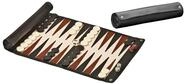 Philos 1713 - Backgammon zum Rollen, Kunstleder f&uuml;r die Reise