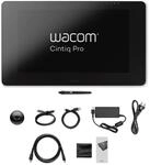 Wacom Cintiq Pro 24 Tablet (24 Zoll Grafik-Display mit 4K Aufl&ouml;sung & integriertem