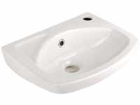 'aquaSu® Lucanti Handwaschbecken I Waschbecken Gäste-WC I Waschtisch 35 cm I Weiß